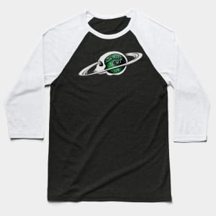 Spaced Out- Green Baseball T-Shirt